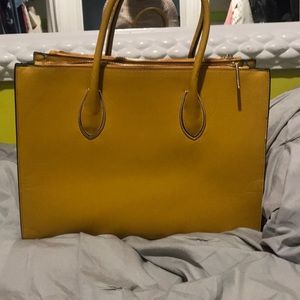 Yellow H&M handbag